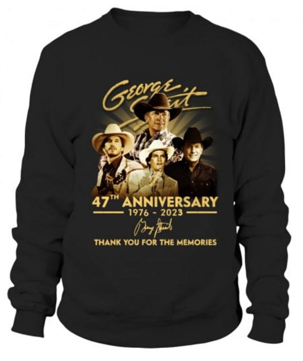 George Strait 47th Anniversary 1976 – 2023 Thank You For The Memories T-Shirt – Limited Edition