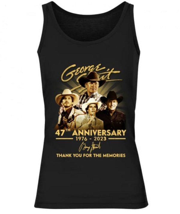 George Strait 47th Anniversary 1976 – 2023 Thank You For The Memories T-Shirt – Limited Edition