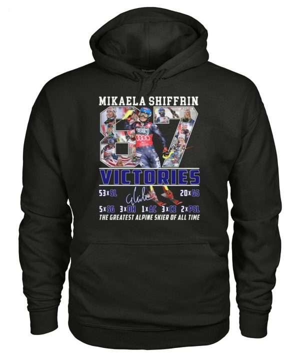 Mikaela Shiffrin Victories Tha Greatest Alpine Skier Of All Time T-Shirt – Limited Edition