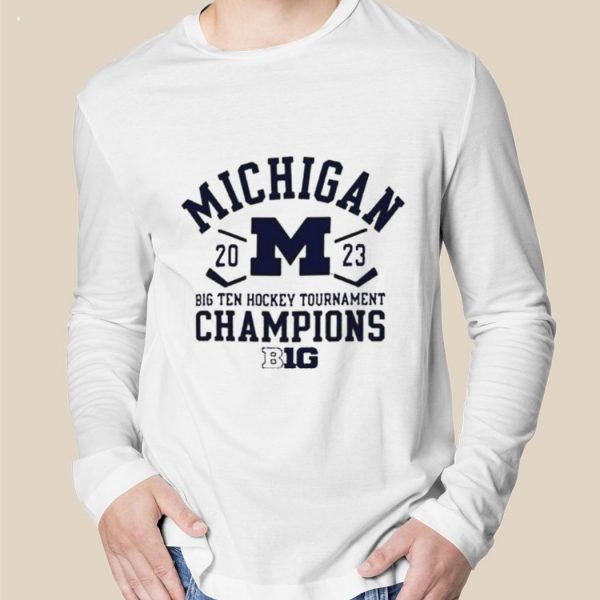 Champion University of Michigan Hockey 2023 Big Ten Tournament Champions T-Shirt