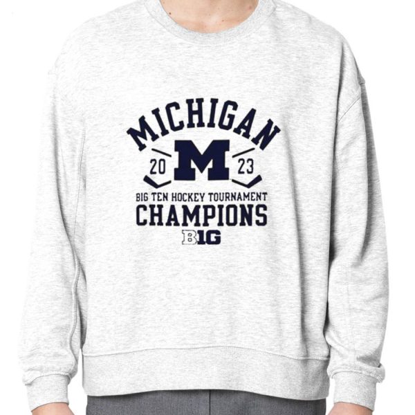 Champion University of Michigan Hockey 2023 Big Ten Tournament Champions T-Shirt