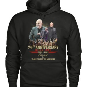 74th Anniversary Billy Joel 1949 – 2023 Thank You For The Memories T-Shirt – Limited Edition