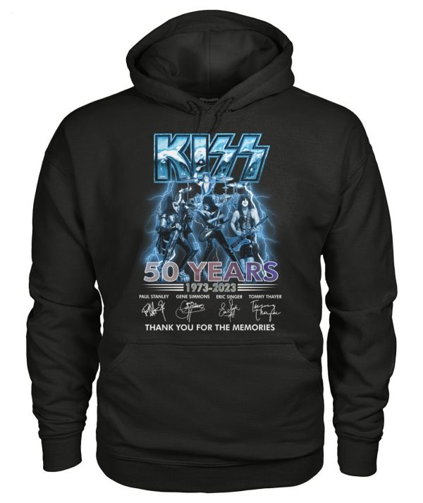 New Design Kiss 50 Years Of 1973 – 2023 Thank You For The Memories T-Shirt – Limited Edition