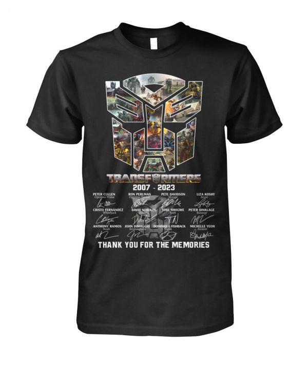 Transformers 2007 – 2023 Thank You For The Memories T-Shirt – Limited Edition