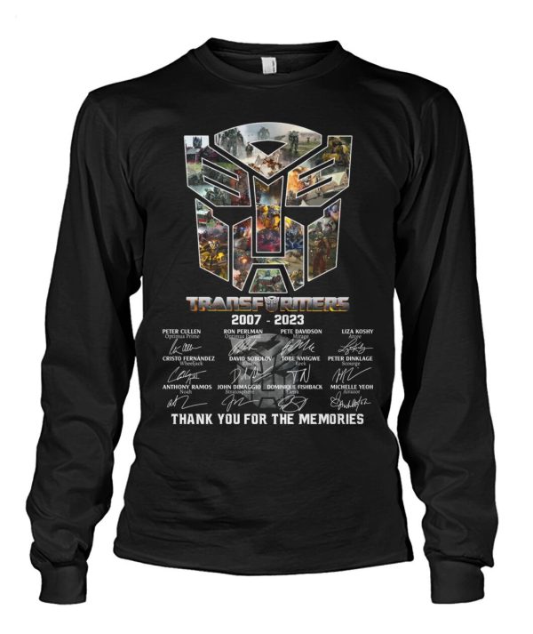 Transformers 2007 – 2023 Thank You For The Memories T-Shirt – Limited Edition