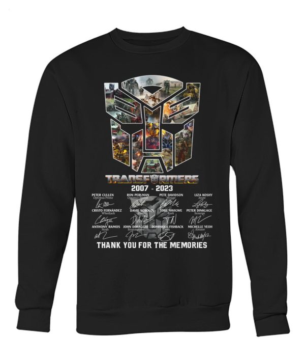 Transformers 2007 – 2023 Thank You For The Memories T-Shirt – Limited Edition