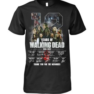 12 Years Of The Walking Dead 2010 – 2022 Thank You For The Memories T-Shirt – Limited Edition