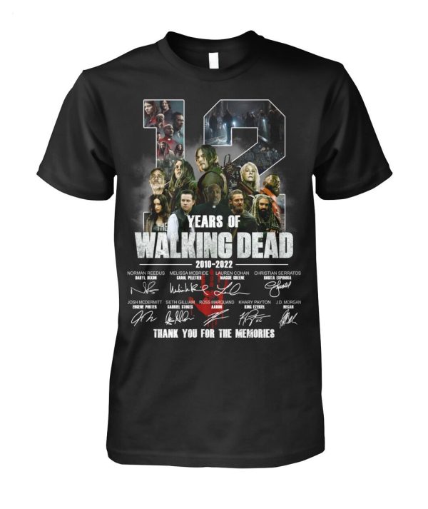 12 Years Of The Walking Dead 2010 – 2022 Thank You For The Memories T-Shirt – Limited Edition