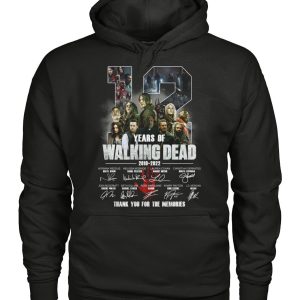 12 Years Of The Walking Dead 2010 – 2022 Thank You For The Memories T-Shirt – Limited Edition