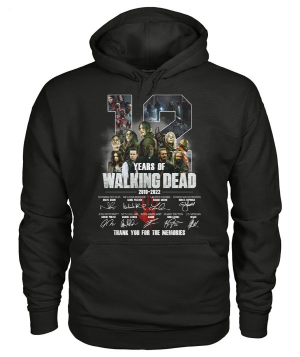 12 Years Of The Walking Dead 2010 – 2022 Thank You For The Memories T-Shirt – Limited Edition