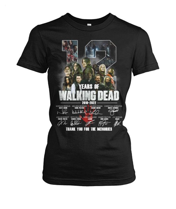 12 Years Of The Walking Dead 2010 – 2022 Thank You For The Memories T-Shirt – Limited Edition