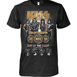 Kiss Countdown The Final 50 Show The Last Tour Ever End Of The Road World Tour T-Shirt – Limited Edition