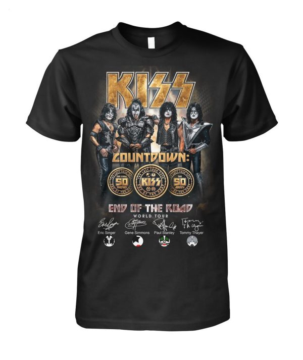 Kiss Countdown The Final 50 Show The Last Tour Ever End Of The Road World Tour T-Shirt – Limited Edition