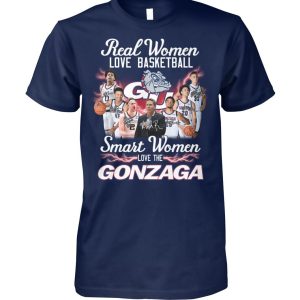 Real Women Love Basketball Smart Women Love The Gonzaga T-Shirt – Limited Edition