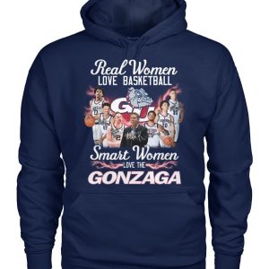 Real Women Love Basketball Smart Women Love The Gonzaga T-Shirt – Limited Edition