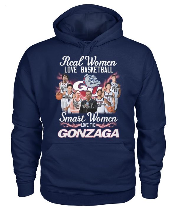 Real Women Love Basketball Smart Women Love The Gonzaga T-Shirt – Limited Edition