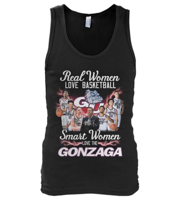 Real Women Love Basketball Smart Women Love The Gonzaga T-Shirt – Limited Edition