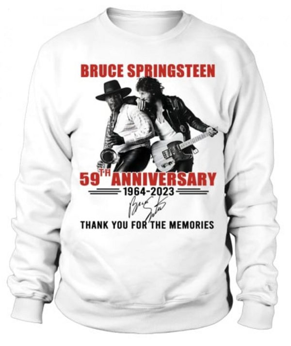 Bruce Springsteen 59th Anniversary 1964 – 2023 Thank You For The Memories T-Shirt – Limited Edition