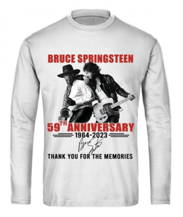 Bruce Springsteen 59th Anniversary 1964 – 2023 Thank You For The Memories T-Shirt – Limited Edition