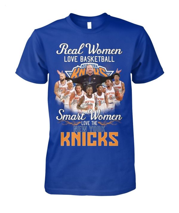 Real Women Love Basketball Smart Women Love The New York Knicks T-Shirt – Limited Edition