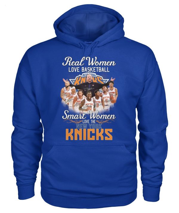 Real Women Love Basketball Smart Women Love The New York Knicks T-Shirt – Limited Edition