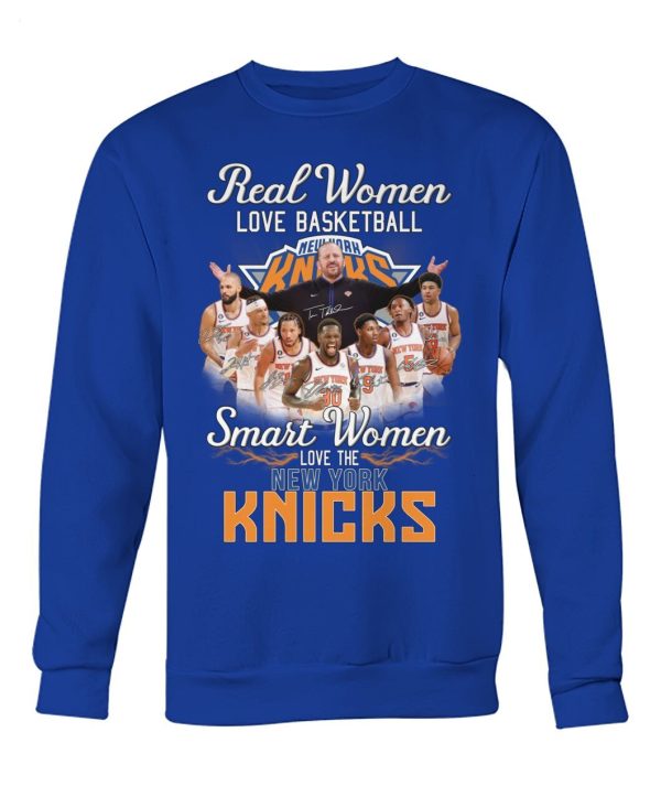 Real Women Love Basketball Smart Women Love The New York Knicks T-Shirt – Limited Edition