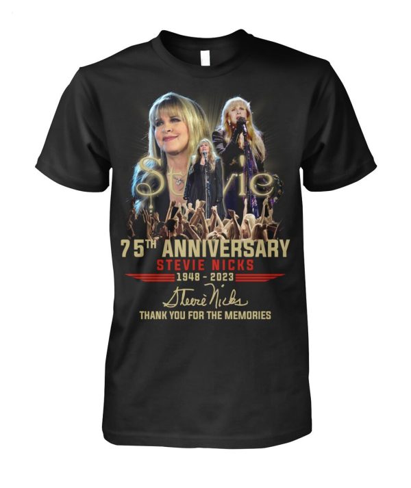 Stevie 75th Anniversary Stevie Nicks 1948 – 2023 Thank You For The Memories T-Shirt – Limited Edition