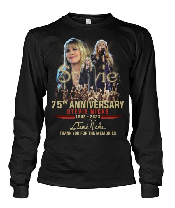 Stevie 75th Anniversary Stevie Nicks 1948 – 2023 Thank You For The Memories T-Shirt – Limited Edition