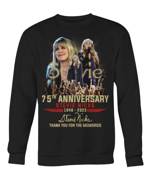 Stevie 75th Anniversary Stevie Nicks 1948 – 2023 Thank You For The Memories T-Shirt – Limited Edition