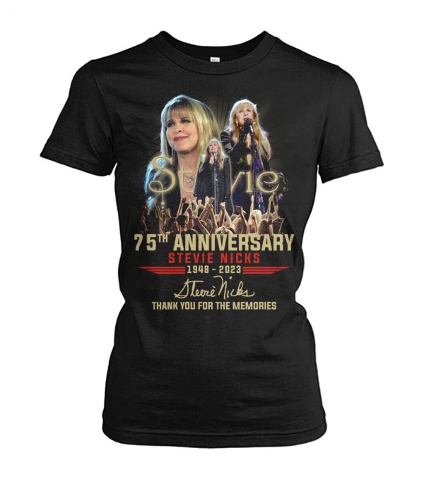 Stevie 75th Anniversary Stevie Nicks 1948 – 2023 Thank You For The Memories T-Shirt – Limited Edition