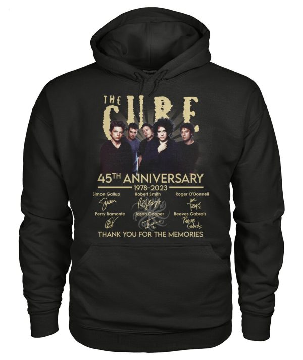 The Cure 45th Anniversary 1978 – 2023 Thank You For The Memories T-Shirt – Limited Edition