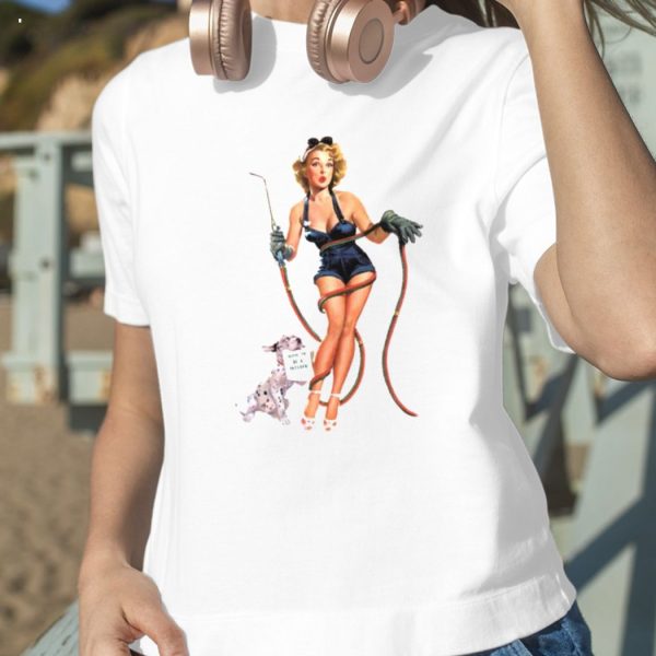 Vintage Sexy Welder Pinup Girl T-Shirt