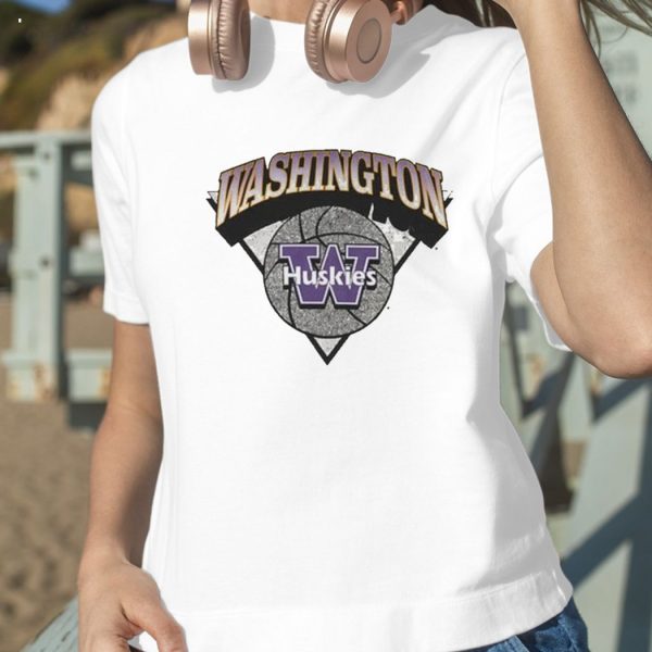 Washington Huskies Ball Out White T-T-Shirt