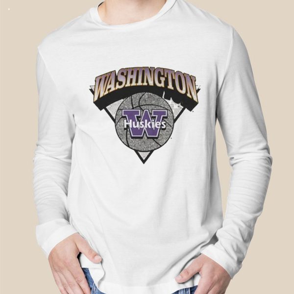 Washington Huskies Ball Out White T-T-Shirt