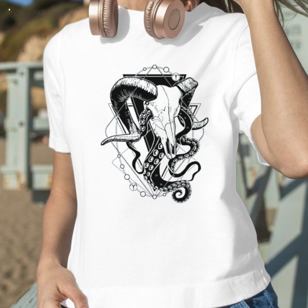 Zodiac Dead Aries & Tentacles T-Shirt