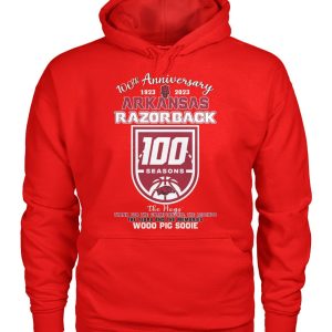 100th Anniversary 1023 – 2023 Arkansas Razorback 100 Seasons The Hogs Wooo Pig Sooie Thank You For The Memories T-Shirt – Limited Edition