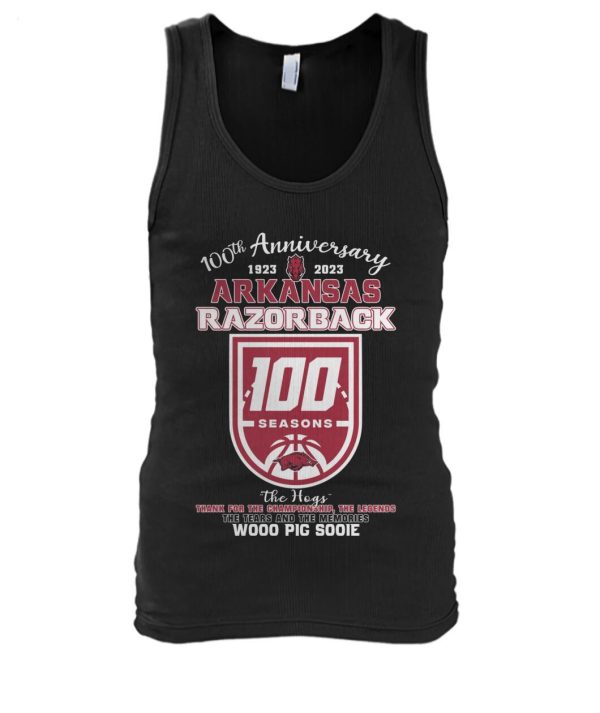 100th Anniversary 1023 – 2023 Arkansas Razorback 100 Seasons The Hogs Wooo Pig Sooie Thank You For The Memories T-Shirt – Limited Edition