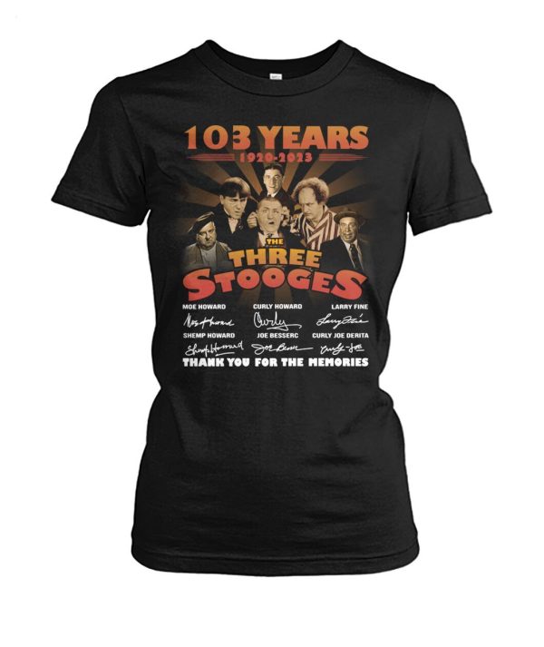 103 Years 1920 – 2023 The Three Stooges Thank You For The Memories T-Shirt – Limited Edition