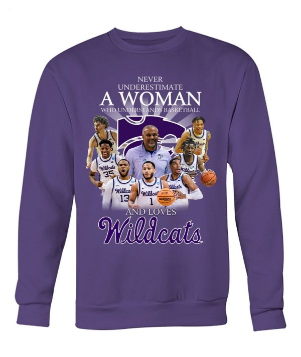 Never Underestimate A Woman Who Understands Basketball And Loves Wildcats T-Shirt – Limited Edition