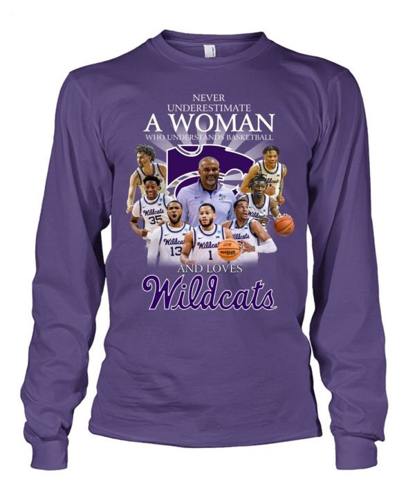 Never Underestimate A Woman Who Understands Basketball And Loves Wildcats T-Shirt – Limited Edition