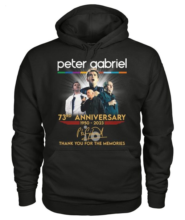 Peter Gabriel 73rd Anniversary 1950 – 2023 Thank You For The Memories T-Shirt – Limited Edition