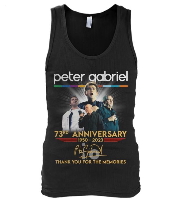 Peter Gabriel 73rd Anniversary 1950 – 2023 Thank You For The Memories T-Shirt – Limited Edition