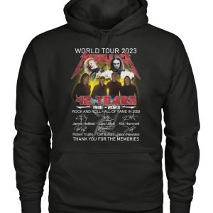 World Tour 2023 42 Years Of 1981 – 2023 Rock And Roll Hall Of Fame In 2009 Thank You For The Memories T-Shirt – Limited Edition