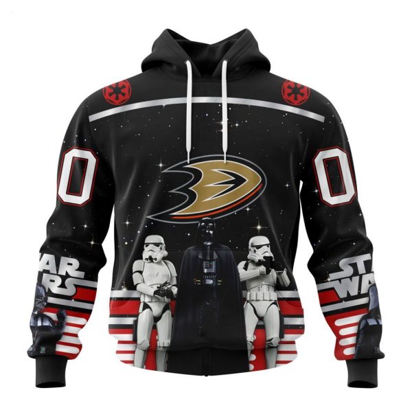 Personalized NHL Anaheim Ducks Special Star Wars Design May The 4th Be With You Hoodie