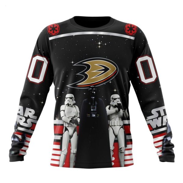 Personalized NHL Anaheim Ducks Special Star Wars Design May The 4th Be With You Hoodie