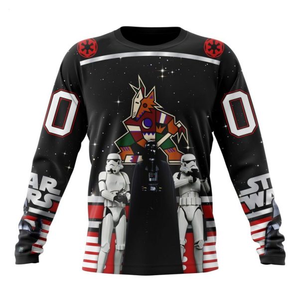 Personalized NHL Arizona Coyotes Special Star Wars Design May The 4th Be With You Hoodie