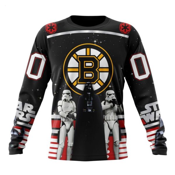 Personalized NHL Boston Bruins Special Star Wars Design May The 4th Be With You Hoodie