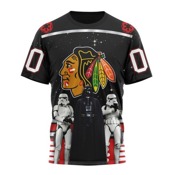 Personalized NHL Chicago Blackhawks Special Star Wars Design May The 4th Be With You Hoodie