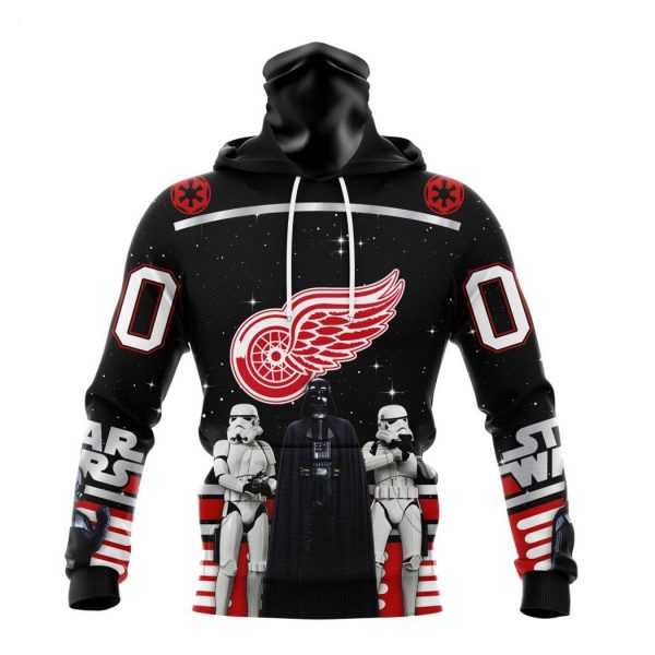 Personalized NHL Detroit Red Wings Special Star Wars Design May The 4th Be With You Hoodie