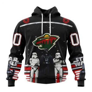Personalized NHL Minnesota Wild Special Star Wars Design May The 4th Be With You Hoodie
